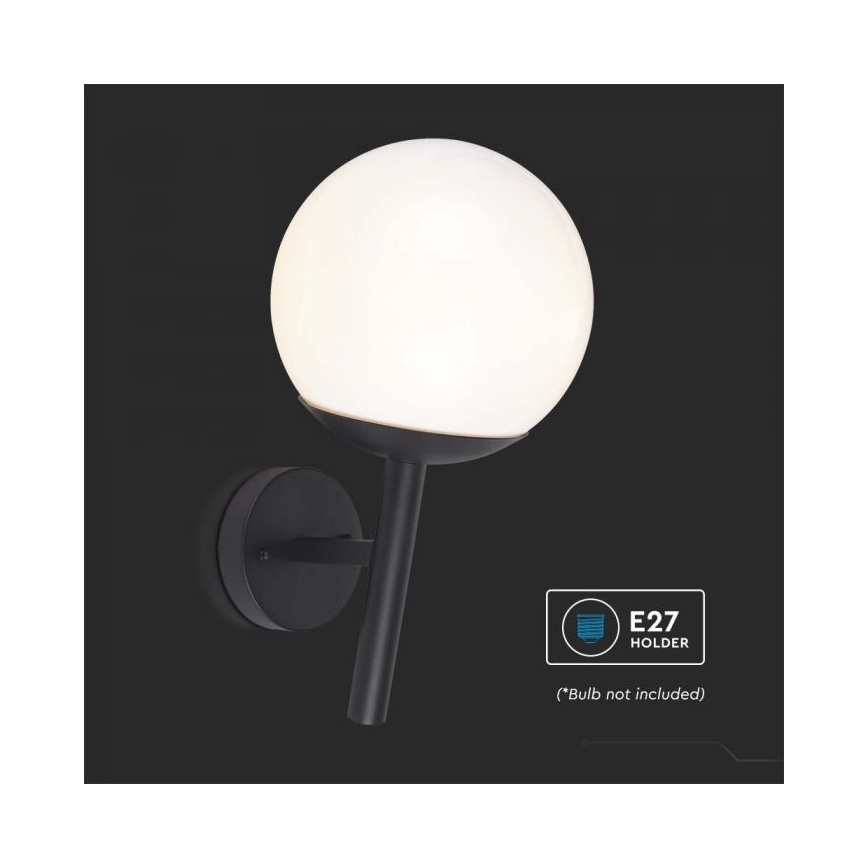 Outdoor wall lamp 1xE27/60W/230V IP44 black