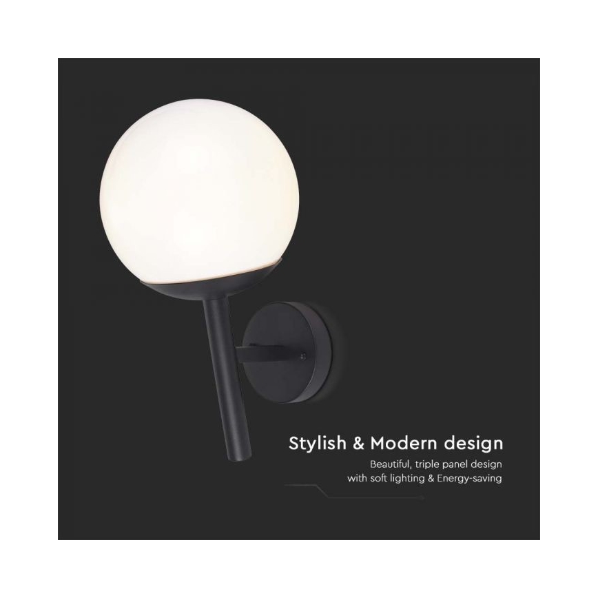 Outdoor wall lamp 1xE27/60W/230V IP44 black