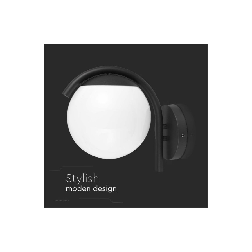 Outdoor wall lamp 1xE27/60W/230V IP44 black