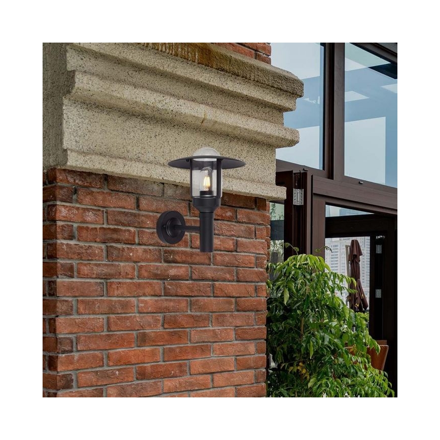 Outdoor wall lamp 1xE27/60W/230V IP44 black