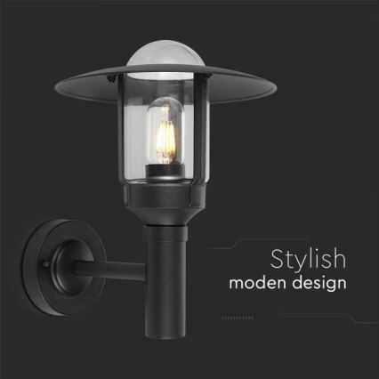 Outdoor wall lamp 1xE27/60W/230V IP44 black