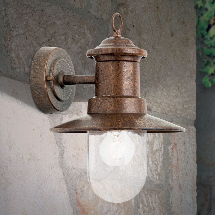 Outdoor wall lamp LEONIE 1xE27/60W/230V IP44 bronze