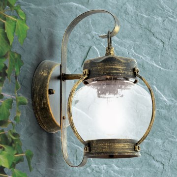 Outdoor wall lamp TAVERNA 1xE27/60W/230V IP23 Bronze/Patina