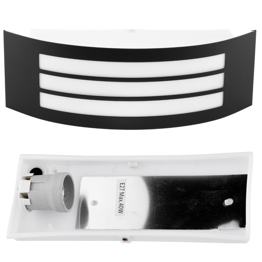 Outdoor wall light 1xE27/14W/230V IP44 black
