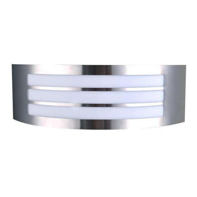 Outdoor wall light 1xE27/14W/230V IP44 matte chrome