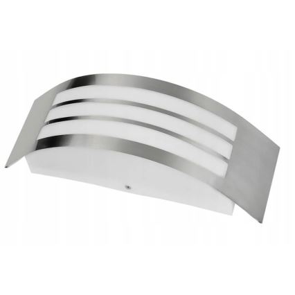 Outdoor wall light 1xE27/14W/230V IP44 matte chrome