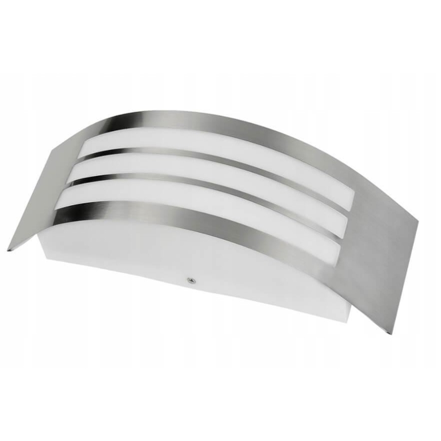 Outdoor wall light 1xE27/14W/230V IP44 matte chrome