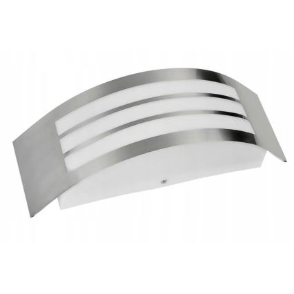 Outdoor wall light 1xE27/14W/230V IP44 matte chrome