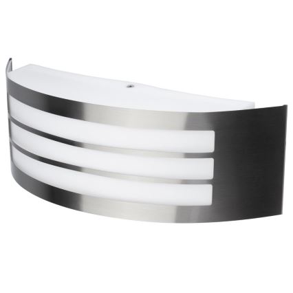 Outdoor wall light 1xE27/14W/230V IP44 matte chrome