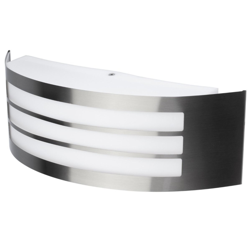 Outdoor wall light 1xE27/14W/230V IP44 matte chrome