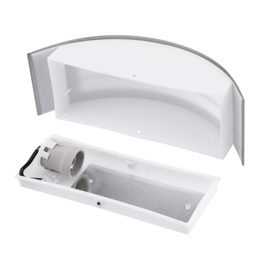 Outdoor wall light 1xE27/14W/230V IP44 matte chrome