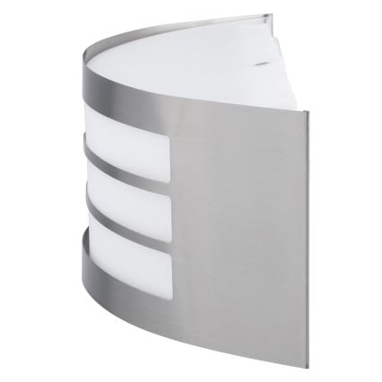 Outdoor wall light 1xE27/14W/230V IP44 matte chrome