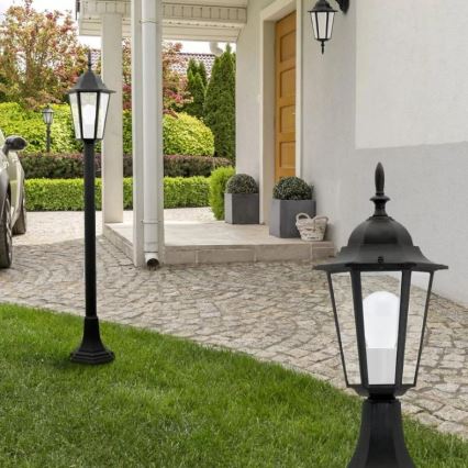 Outdoor wall light 1xE27/20W/230V IP43 black
