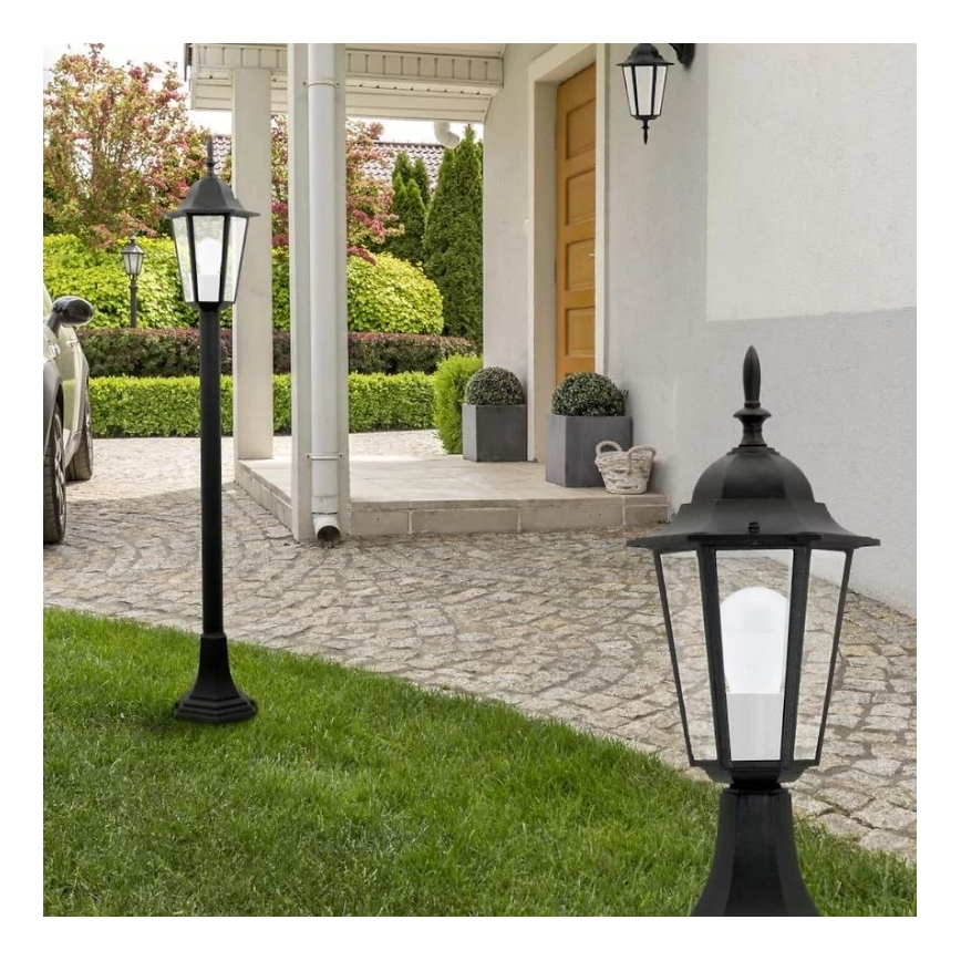 Outdoor wall light 1xE27/20W/230V IP43 black