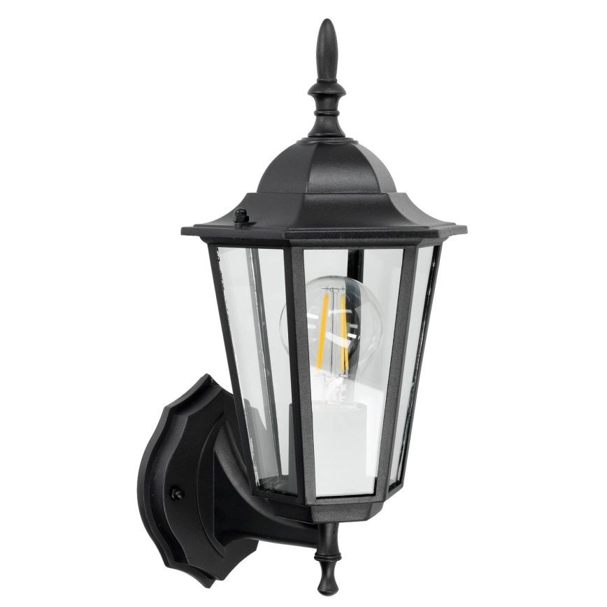 Outdoor wall light 1xE27/60W/230V IP44 black