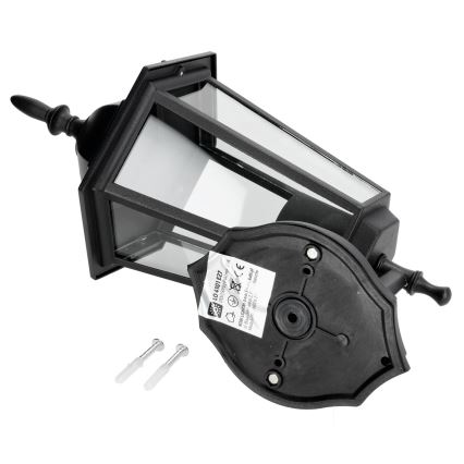 Outdoor wall light 1xE27/60W/230V IP44 black
