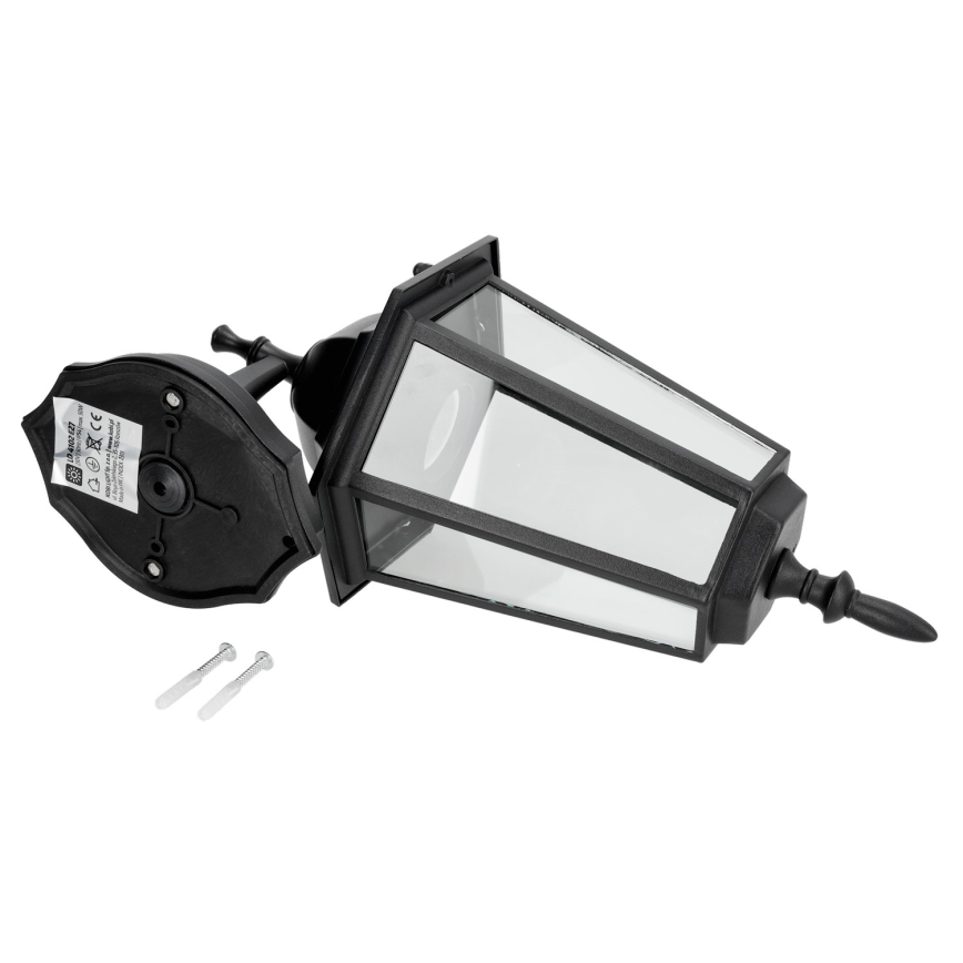 Outdoor wall light 1xE27/60W/230V IP44 black