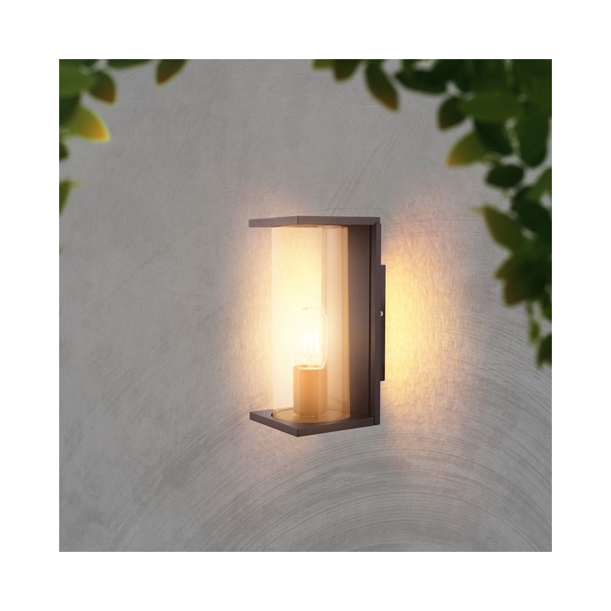 Outdoor wall light 1xE27/60W/230V IP44 black