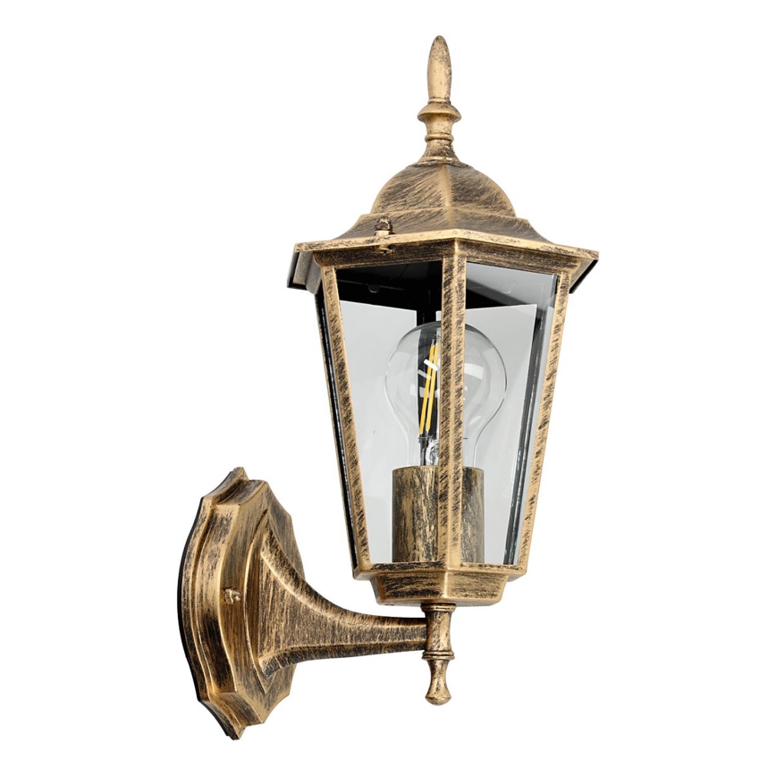 Outdoor wall light 1xE27/60W/230V IP44 golden