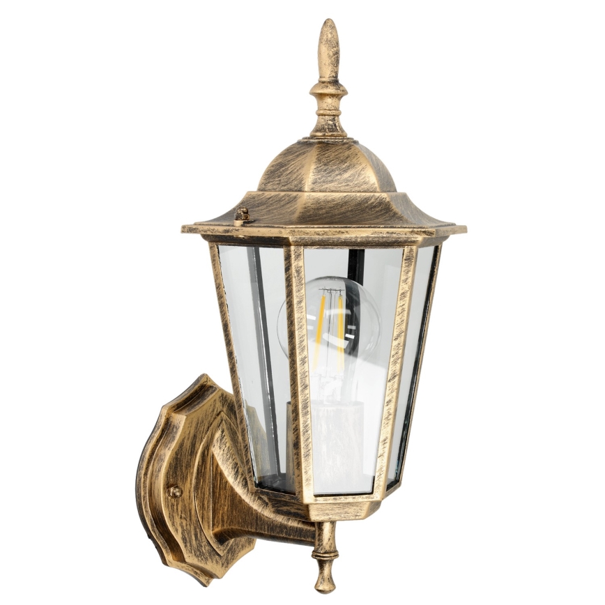 Outdoor wall light 1xE27/60W/230V IP44 golden