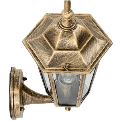 Outdoor wall light 1xE27/60W/230V IP44 golden
