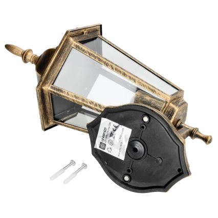 Outdoor wall light 1xE27/60W/230V IP44 golden