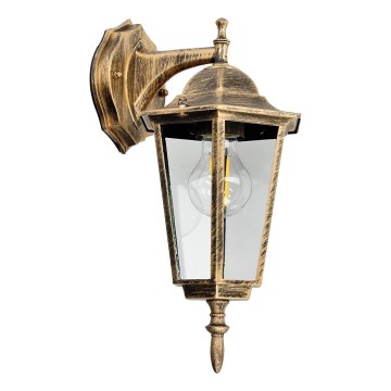 Outdoor wall light 1xE27/60W/230V IP44 golden