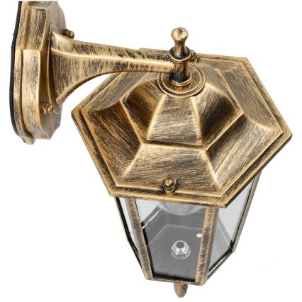 Outdoor wall light 1xE27/60W/230V IP44 golden
