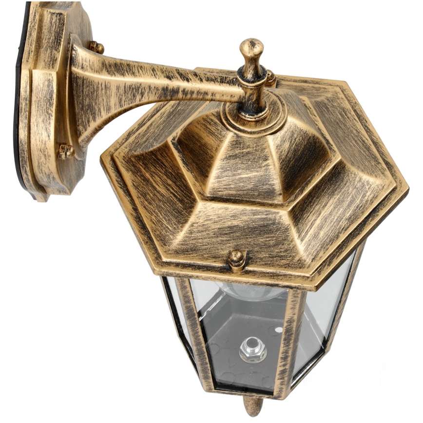 Outdoor wall light 1xE27/60W/230V IP44 golden