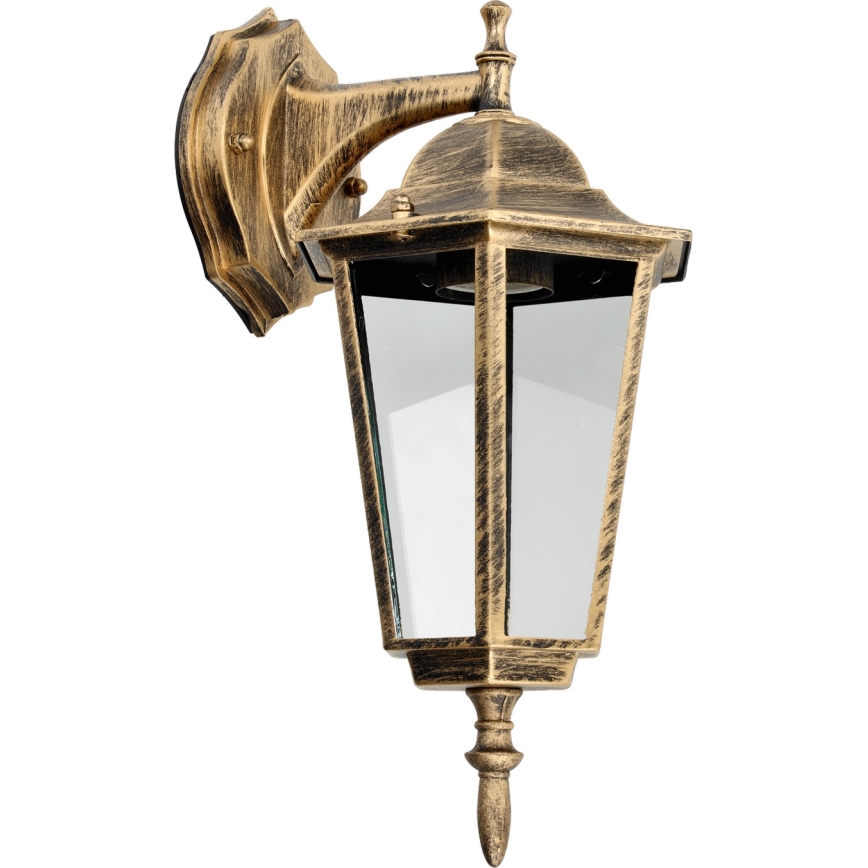 Outdoor wall light 1xE27/60W/230V IP44 golden
