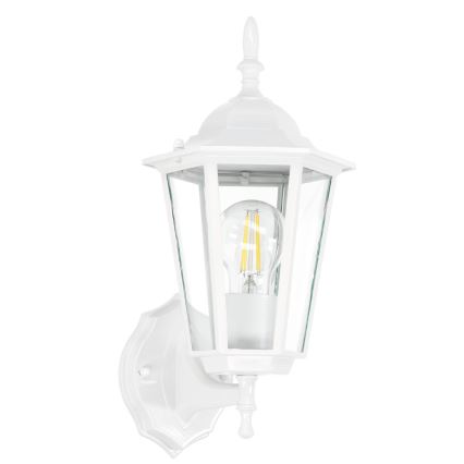 Outdoor wall light 1xE27/60W/230V IP44 white