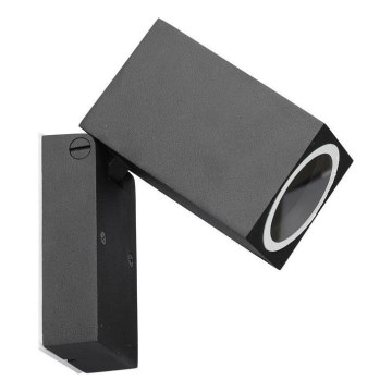 Outdoor wall light 1xGU10/35W/230V IP44 black