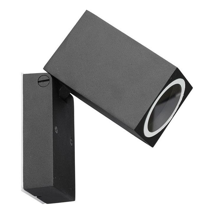 Outdoor wall light 1xGU10/35W/230V IP44 black