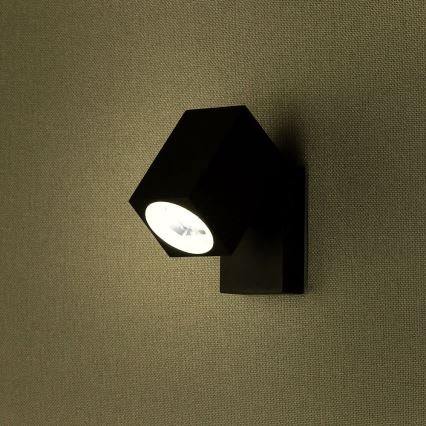 Outdoor wall light 1xGU10/35W/230V IP44 black