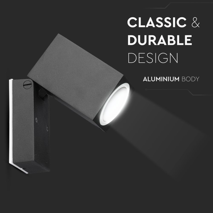 Outdoor wall light 1xGU10/35W/230V IP44 black