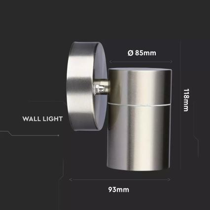 Outdoor wall light 1xGU10/35W/230V IP44