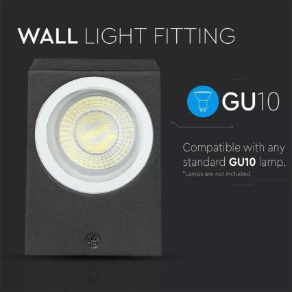 Outdoor wall light 1xGU10/35W/230V IP44