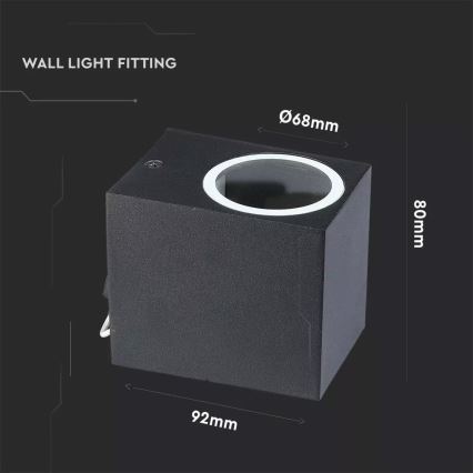 Outdoor wall light 1xGU10/35W/230V IP44