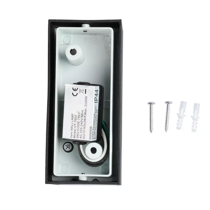 Outdoor wall light 2xGU10/20W/230V IP44