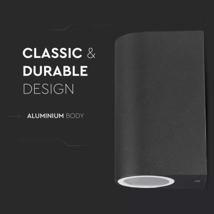 Outdoor wall light 2xGU10/20W/230V IP44