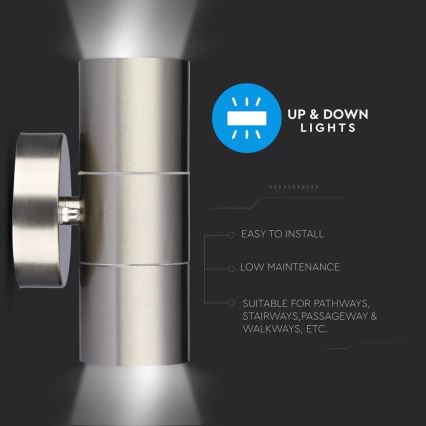 Outdoor wall light 2xGU10/35W/230V IP44