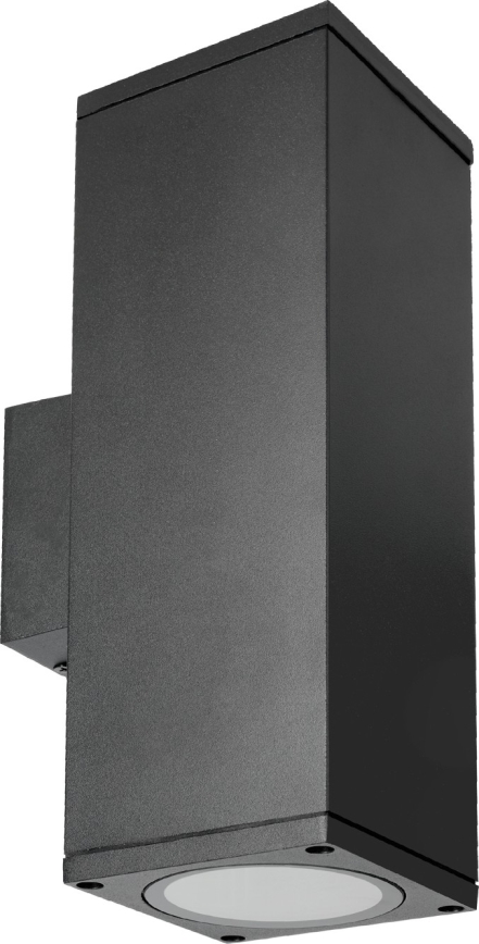 Outdoor wall light 2xGU10/35W/230V IP54 angular black