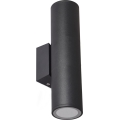 Outdoor wall light 2xGU10/35W/230V IP54 round black