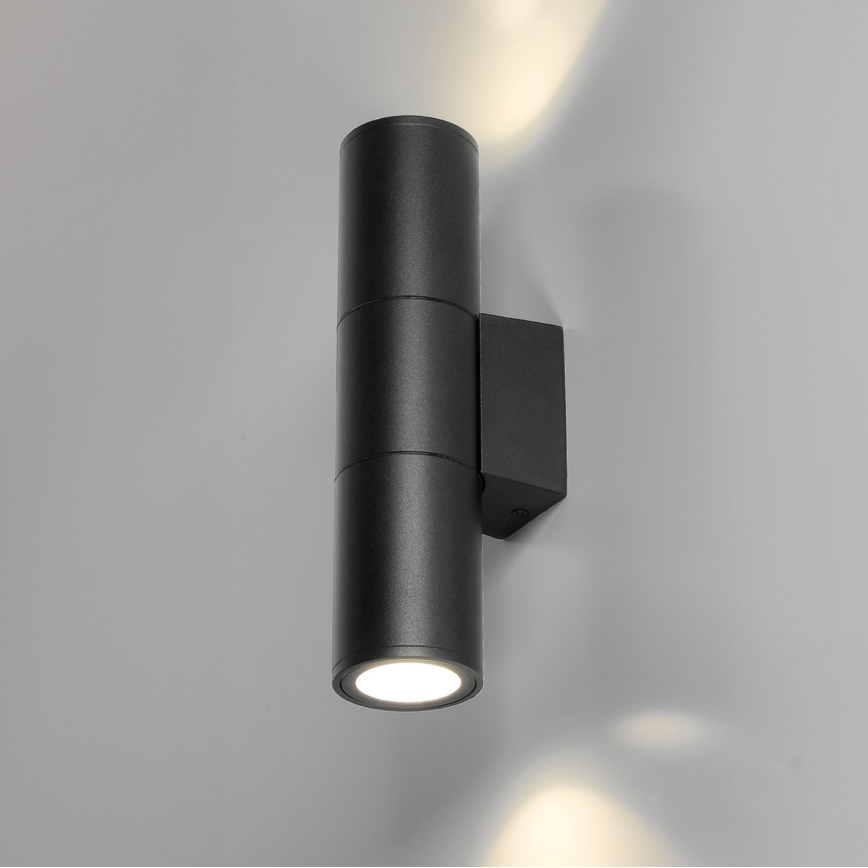 Outdoor wall light 2xGU10/35W/230V IP54 round black