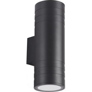 Outdoor wall light 2xGU10/35W/230V IP54 round black