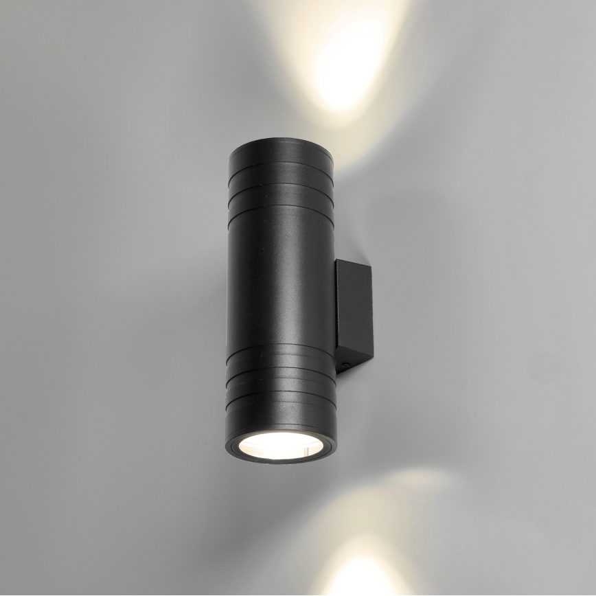 Outdoor wall light 2xGU10/35W/230V IP54 round black