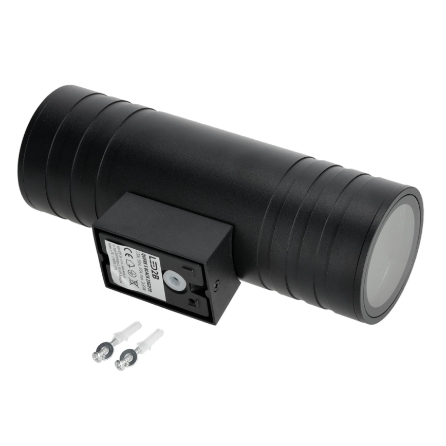 Outdoor wall light 2xGU10/35W/230V IP54 round black