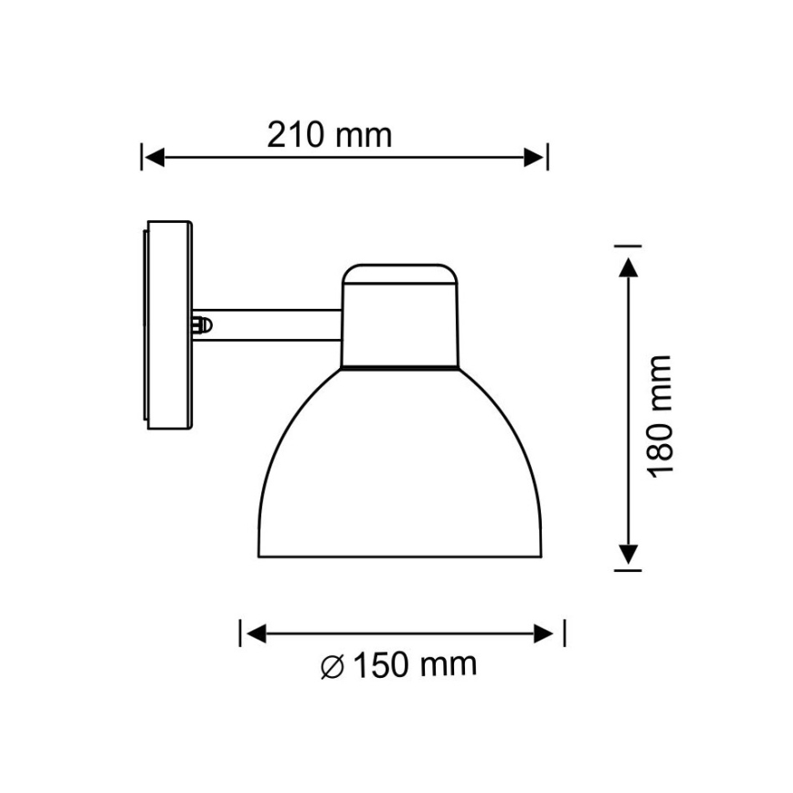 Outdoor wall light ARNE 1xE27/10W/230V IP44