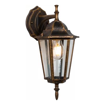 Outdoor wall light ARRAIA 1xE27/15W/230V IP44 bronze patina