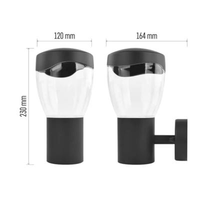 Outdoor wall light ARTEO 1xE27/15W/230V IP44